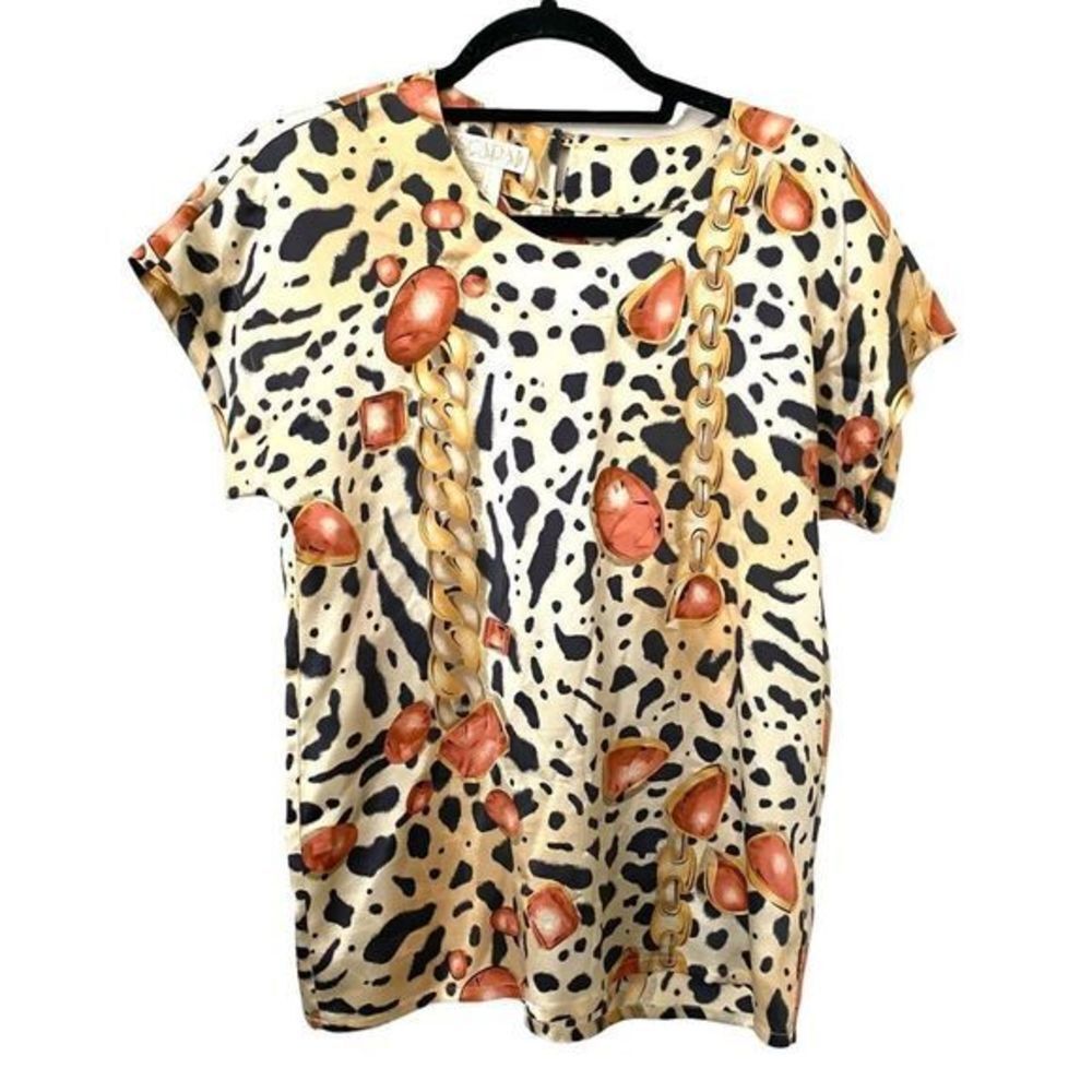 ‎ESCADA Patterned Silk Blouse VINTAGE